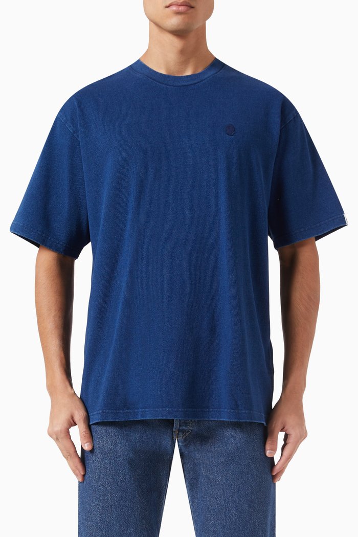 

Ape Head One Point T-shirt in Cotton, Blue