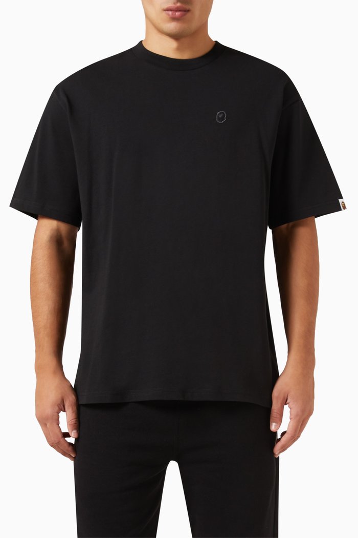 

Ape Head One Point T-shirt in Cotton, Black