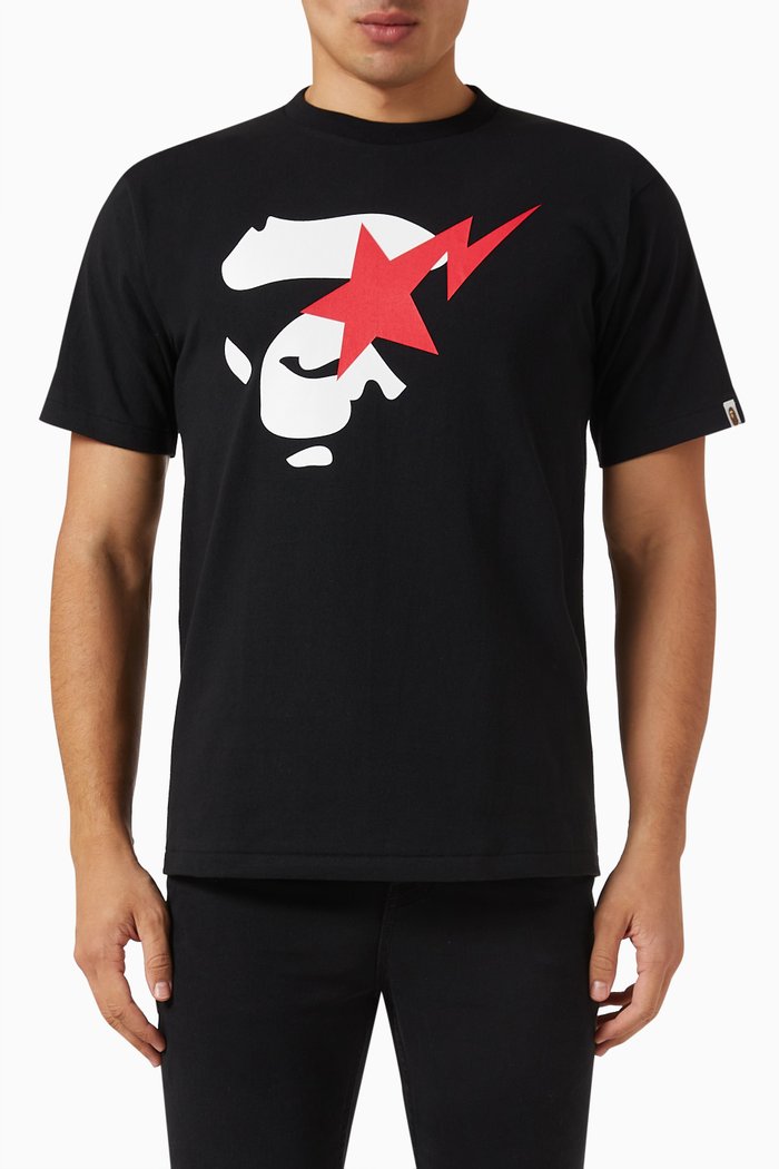 

Graphic-print T-shirt in Cotton-jersey, Black