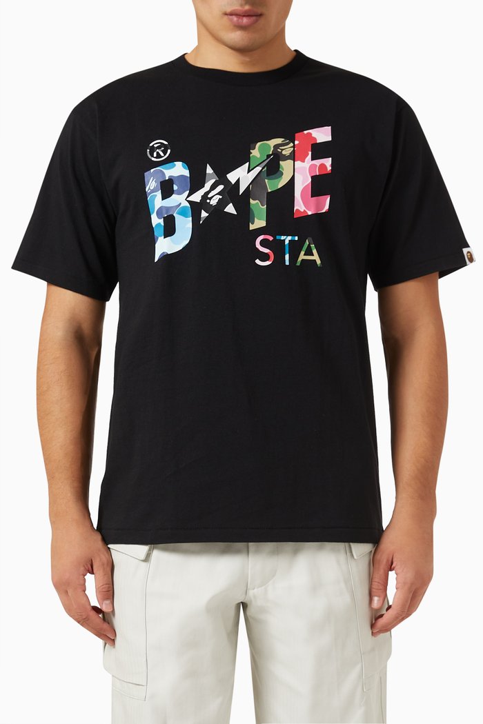 

ABC Camo Crazy Big Ape T-shirt in Cotton-jersey, Black
