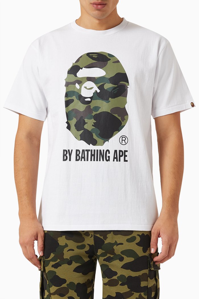 

1st Camo Logo T-shirt in Cotton-jersey, White
