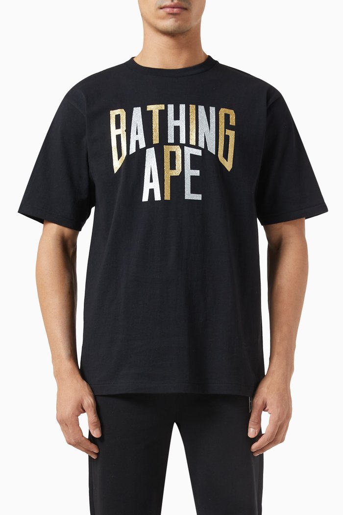 

Glitter NYC Logo T-shirt in Cotton, Black
