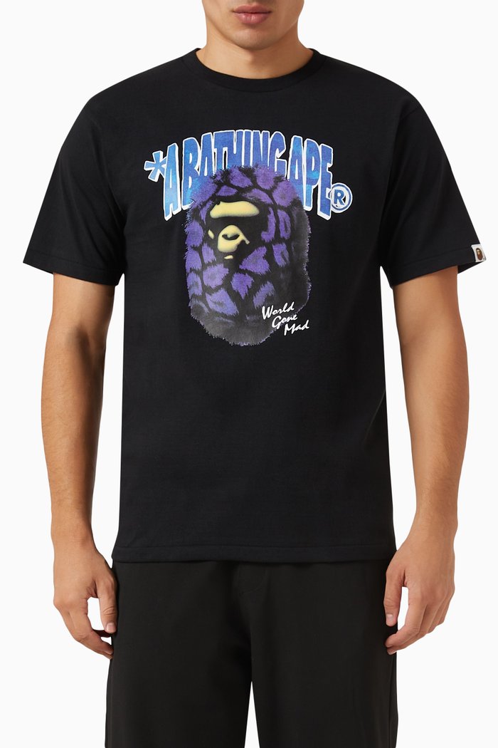 

Fur Ape Head T-shirt in Cotton-jersey, Black