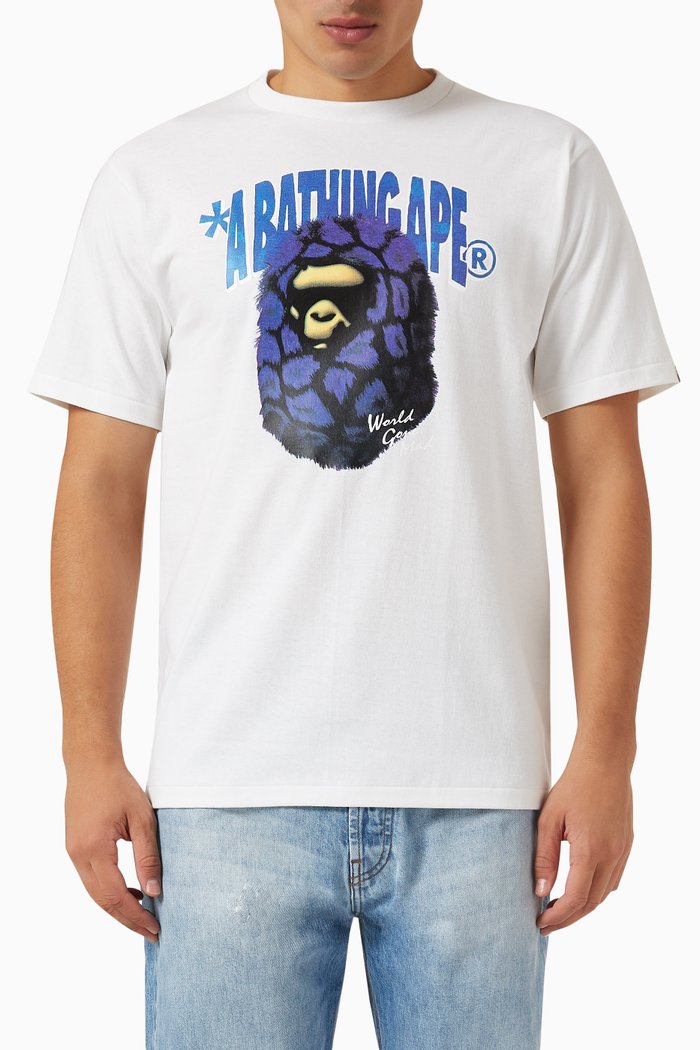 

Fur Ape Head T-shirt in Cotton-jersey, White