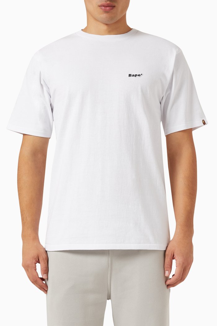 

Graffiti-logo T-shirt in Cotton-jersey, White