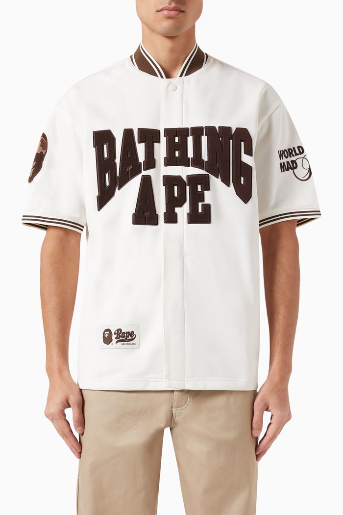 Baseball Jersey Shirt in Nylon, Neutral