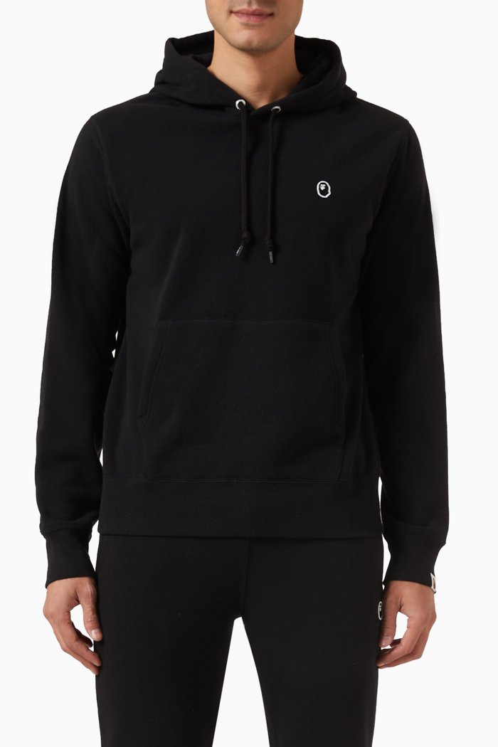 

Ape Head Hoodie in Cotton-fleece, Black