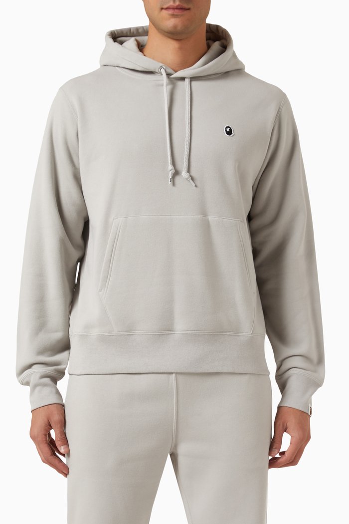 

Ape Head Hoodie in Cotton-fleece, Grey