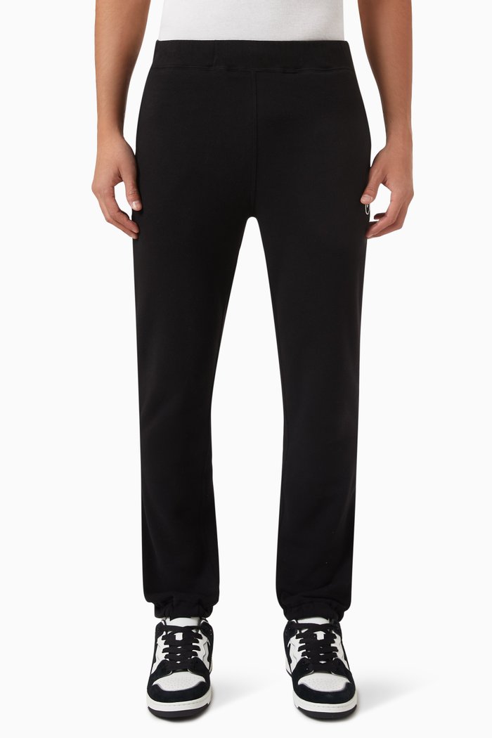 

Head One Point Sweatpants in Cotton-fleece, Black