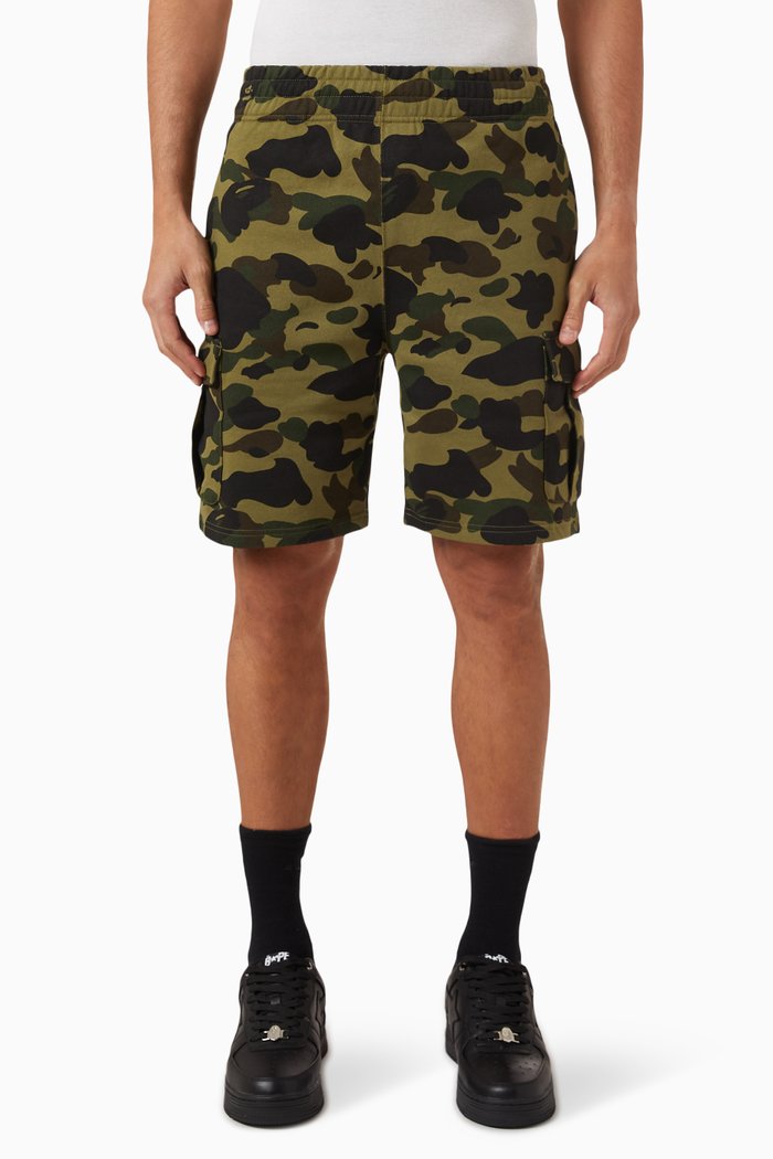 

1st Camo 6-pocket Sweatshorts in Brushed Cotton-fleece, Multicolour