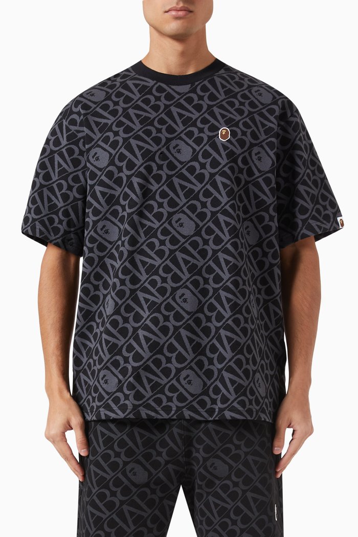 

Sport Monogram T-Shirt in Cotton, Black