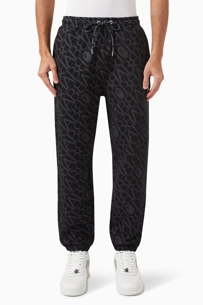 

Sport Monogram Pants in Cotton-blend, Black