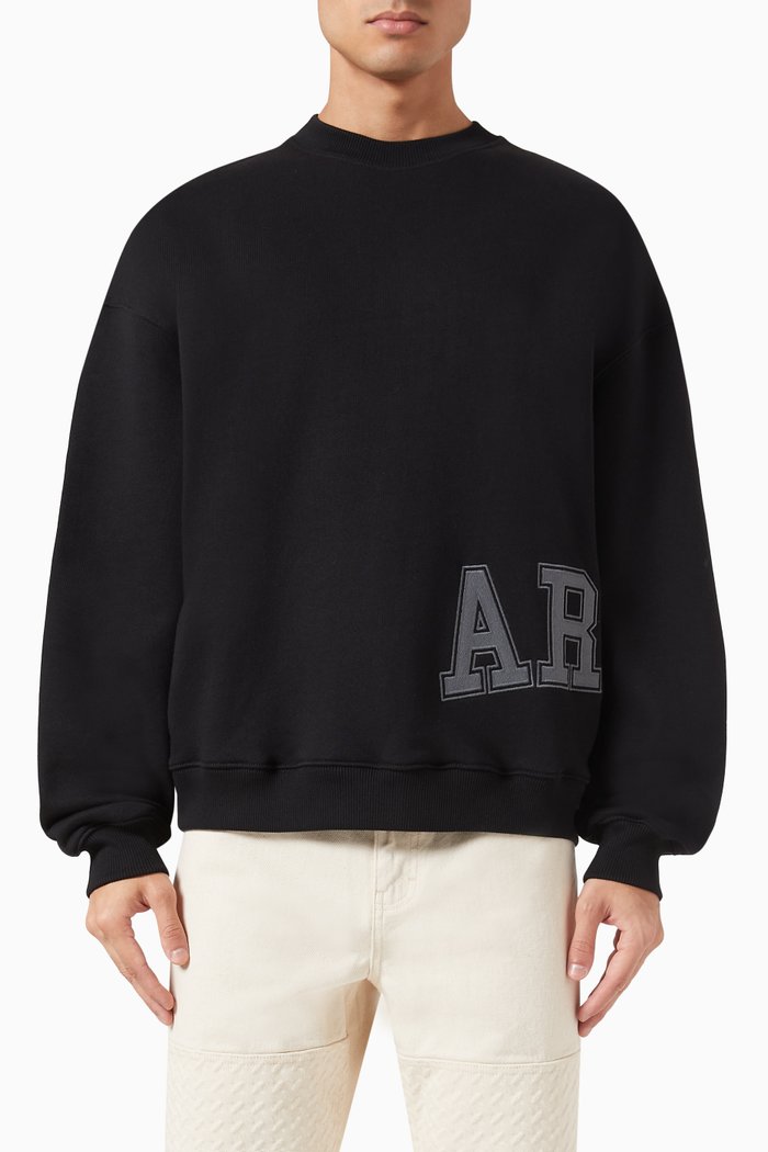 

Tilt Sweatshirt in Organic Cotton, Black