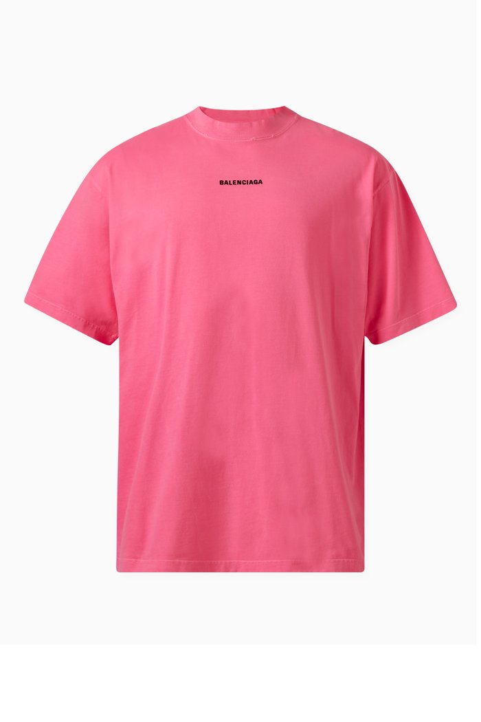

Medium Fit T-shirt in Vintage Jersey, Pink