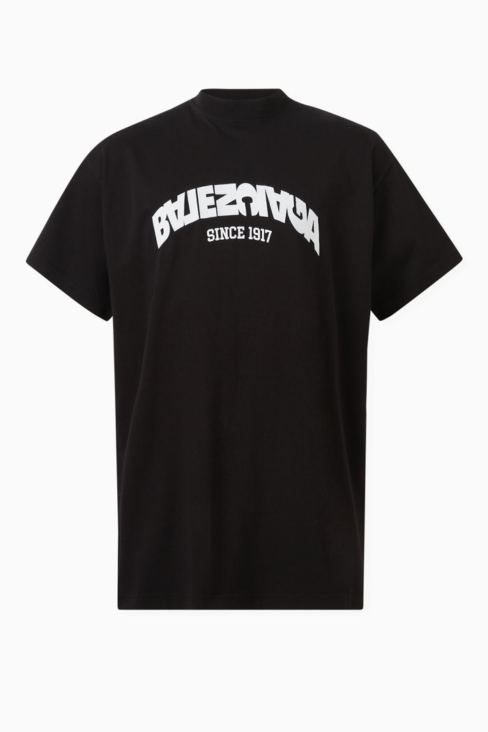 

Unisex Back Flip Oversized T-shirt in Vintage Jersey, Black