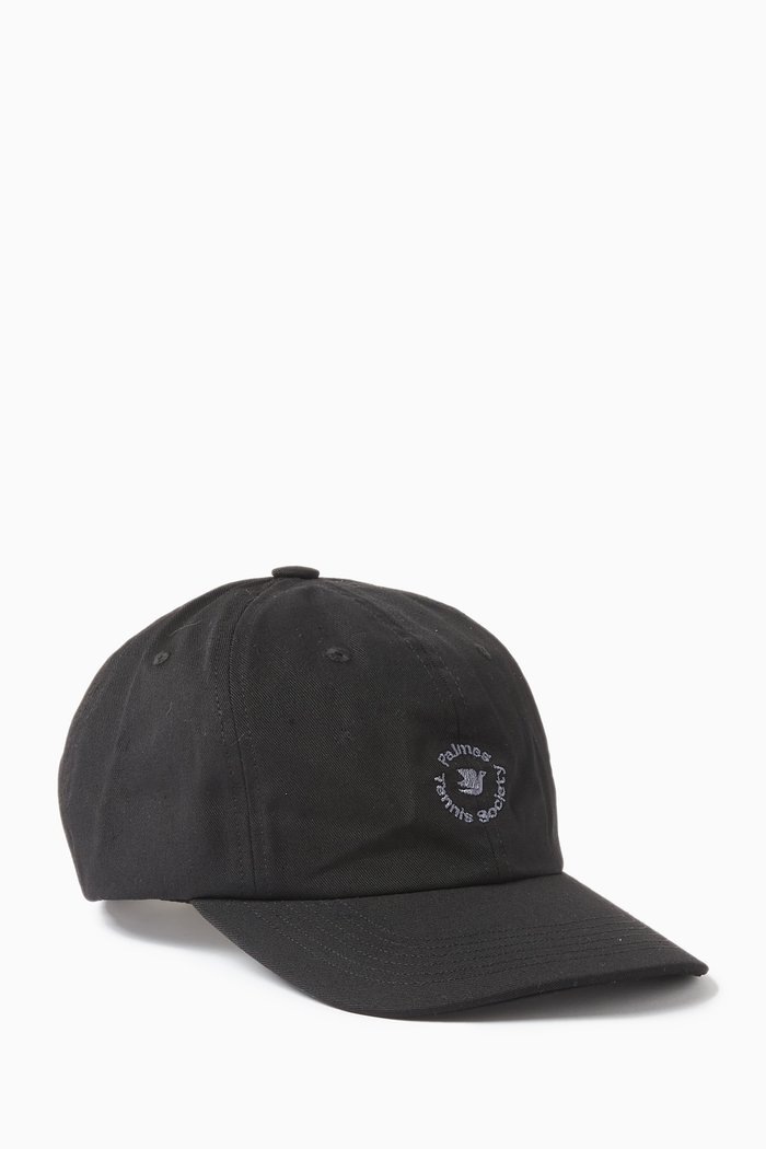 

Circle 6-panel Cap in Canvas, Black