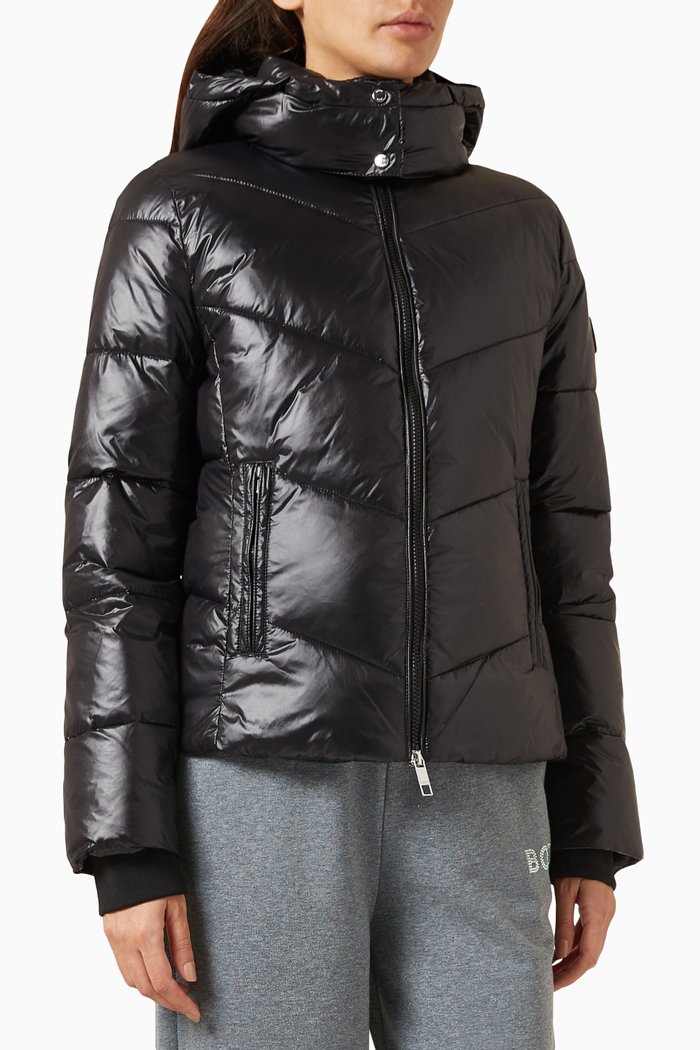 

Pepule Puffer Jacket in Recycled-nylon, Black
