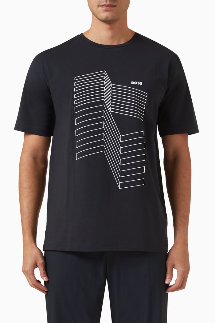 Tee 6 T-shirt in Cotton Stretch, Blue