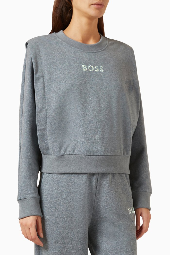 

Elaise Sweatshirt in Cotton-blend, Silver