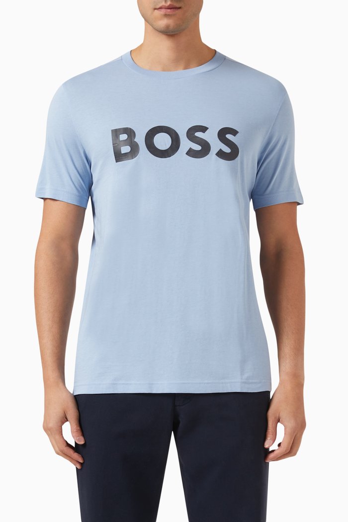 

Logo T-shirt in Cotton Jersey, Blue