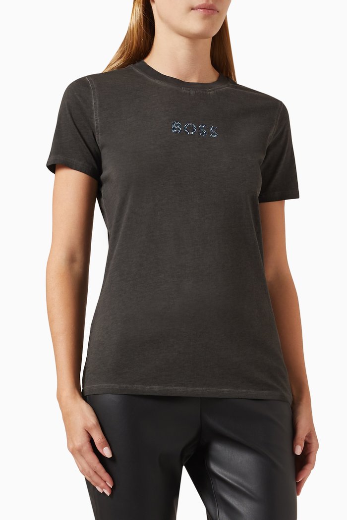 

Logo T-shirt in Jersey, Black
