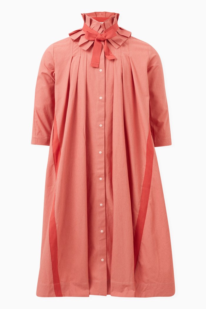 

Amber Night Shirt Dress in Cotton, Multicolour