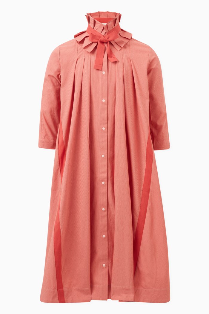 

Amber Night Shirt Dress in Cotton, Multicolour