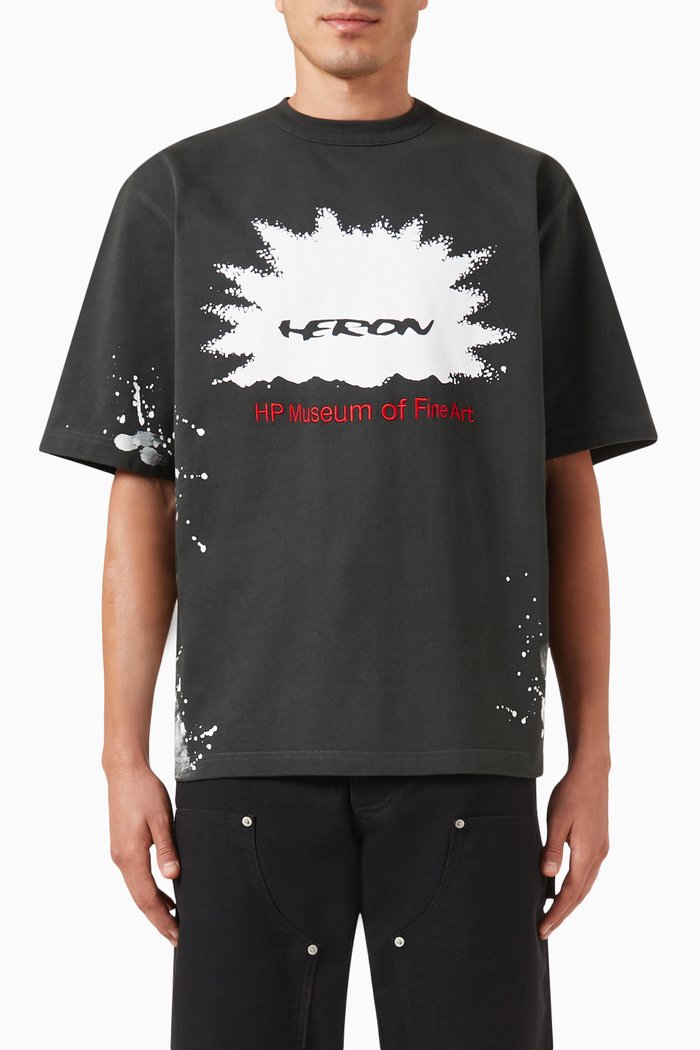

HP Museum T-shirt in Cotton Jersey, Grey