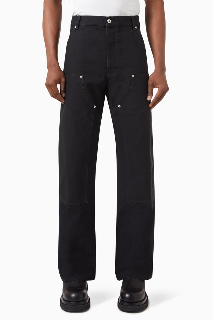 

Vintage Washed Carpenter Jeans in Denim, Black