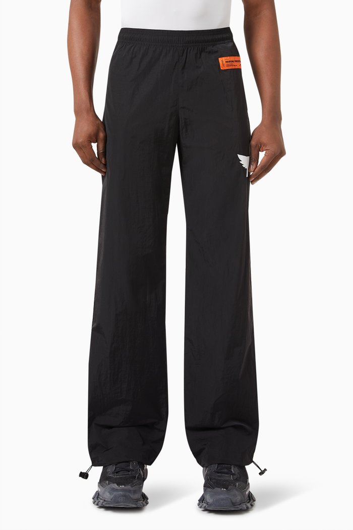 

Logo-patch Trackpants in Nylon, Black