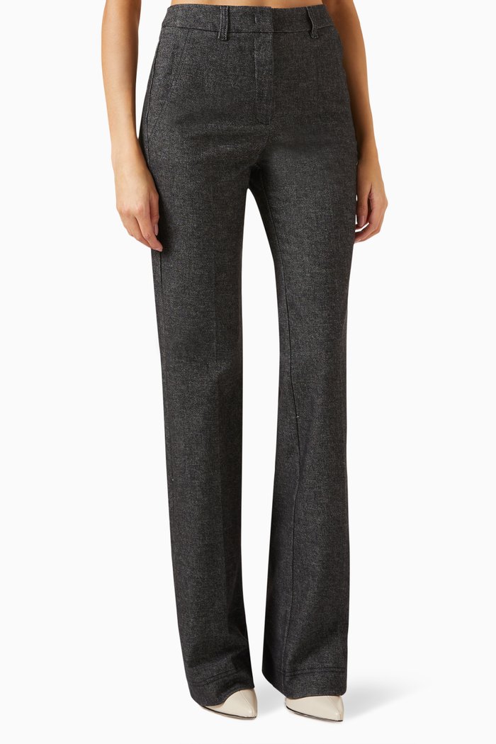 

Ambra Tailored Pants in Wool-blend, Black