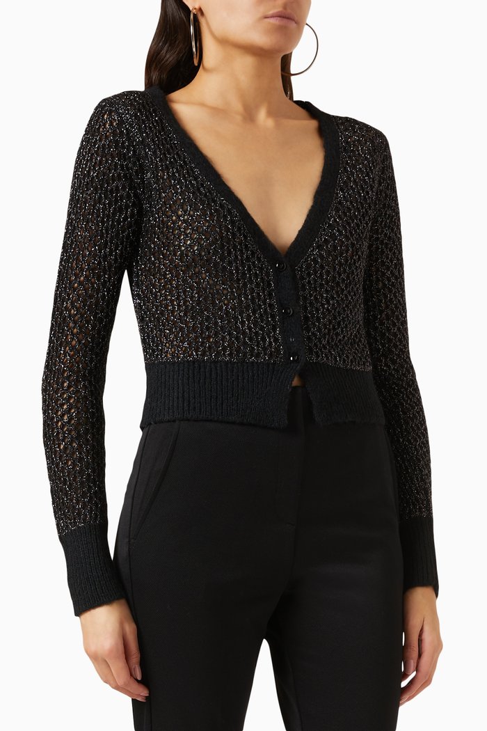 

Tony Cardigan in Viscose-knit, Black