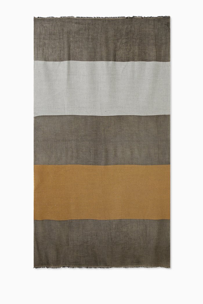 

Albore Colour-block Scarf in Modal-blend, Neutral