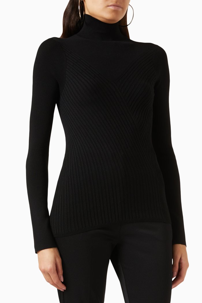

Tea Sweater in Viscose-knit, Black