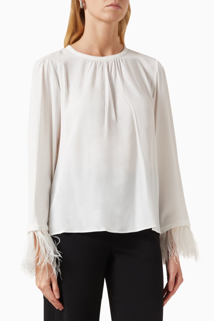 

Rivista Top in Silk-blend, White
