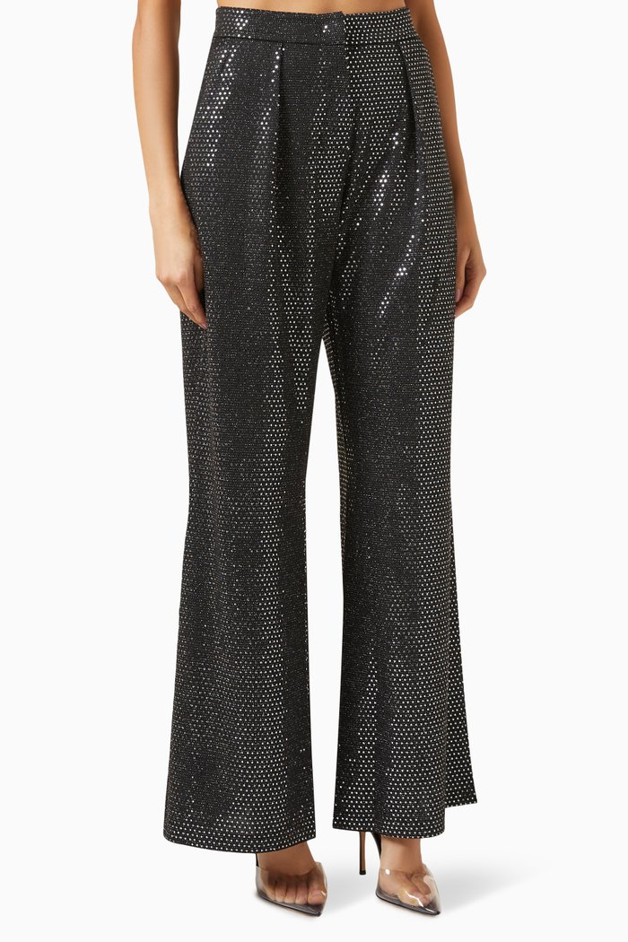 

Oronte Embellished Pants, Black