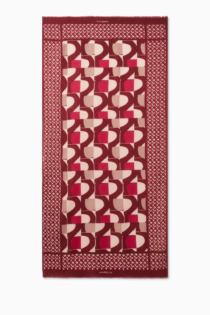

Paella Printed Scarf, Purple
