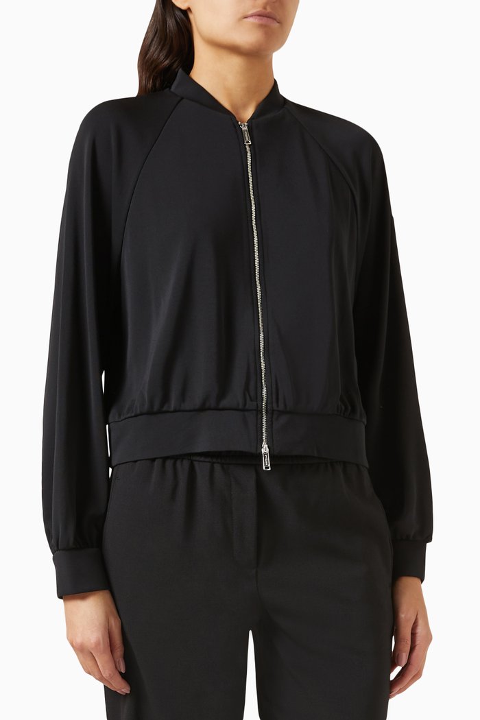 Vocio Jacket in Jersey, Black