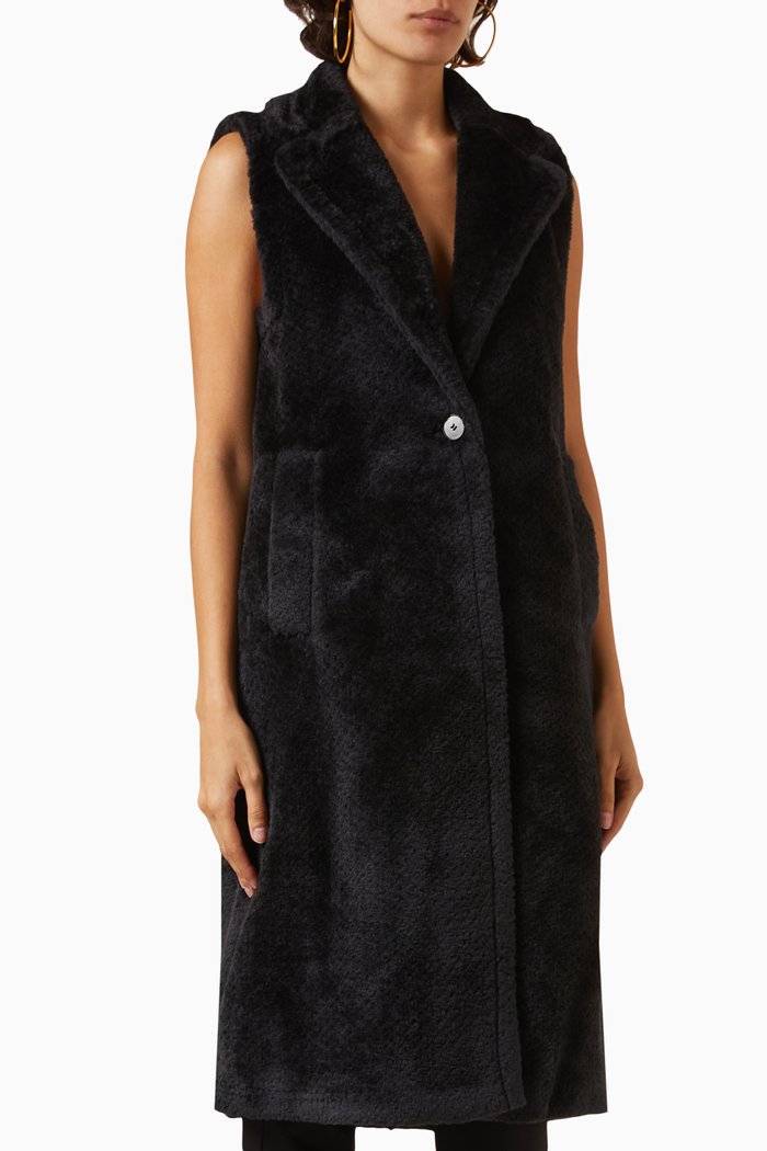 

Rivera Fluffy Coat, Black