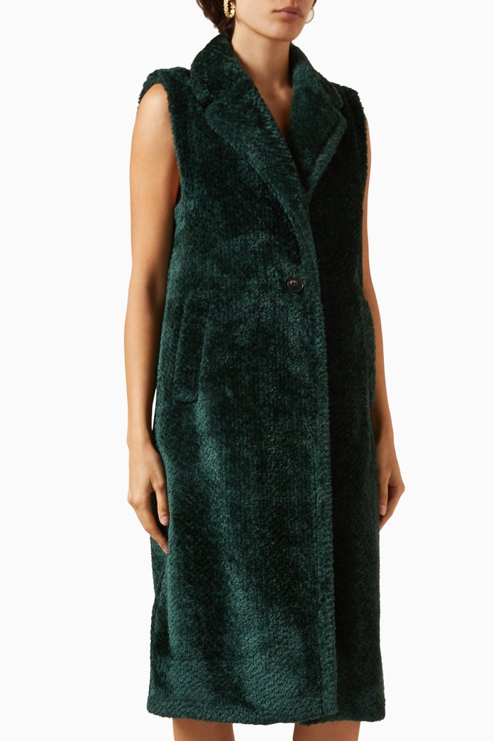 Rivera Fluffy Coat, Green