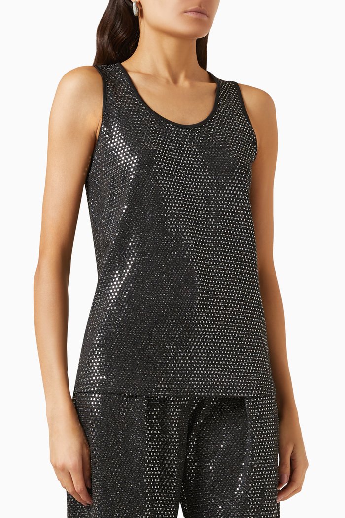 

Regal Embellished Top, Black