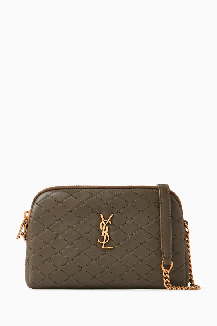 

Gaby Pouch in Quilted Lambskin Leather, Green
