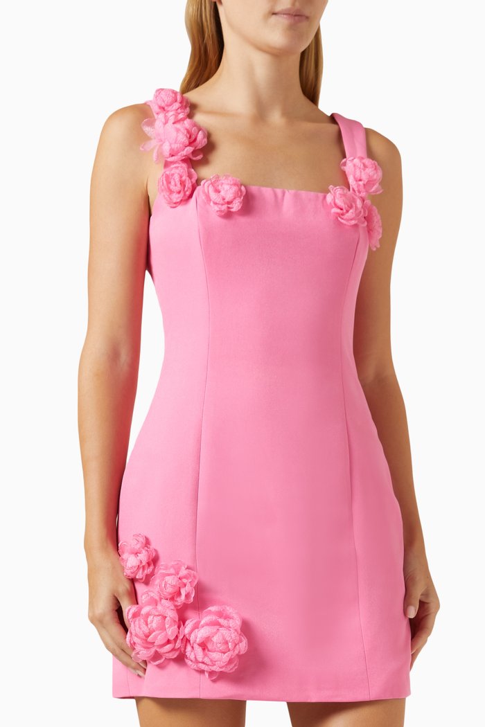 Trompe Mini Dress, Pink