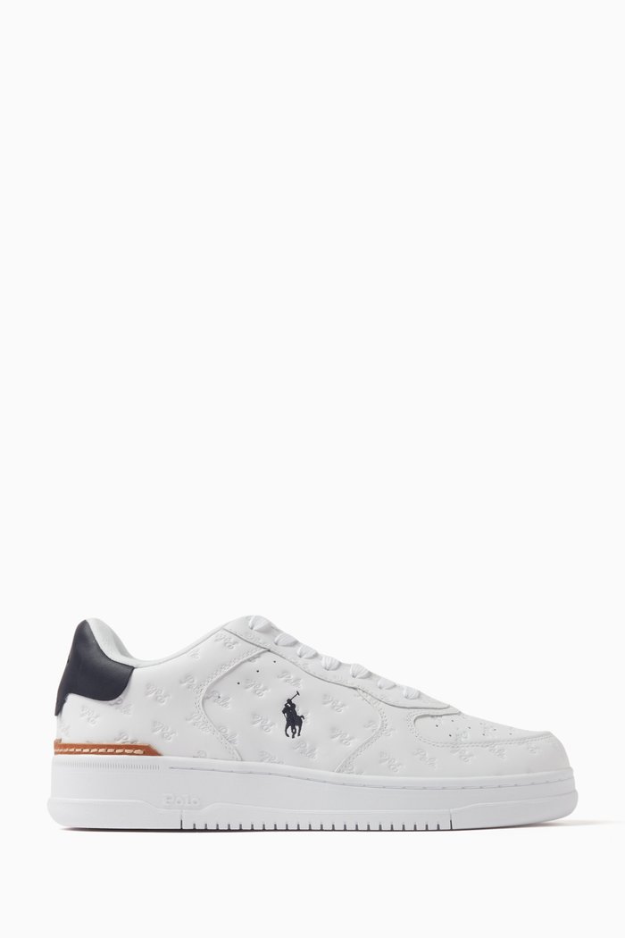 Masters Court Sneakers in Leather, White