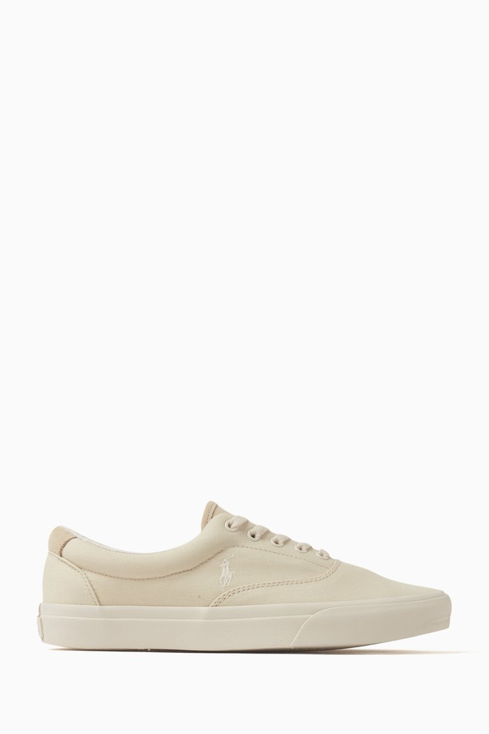 

Keaton Pony Low-top Sneakers in Canvas, Neutral