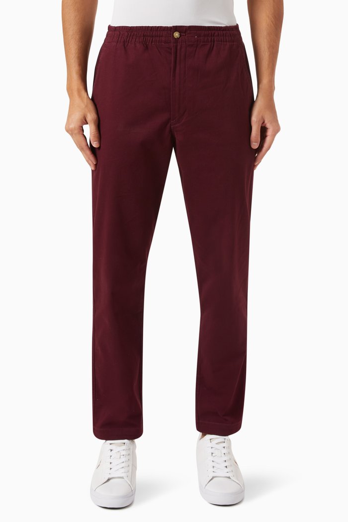 

Chino Pants in Stretch Cotton, Red