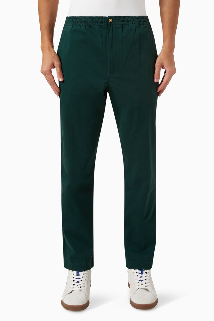 

Prepster Flat Pants in Cotton, Green