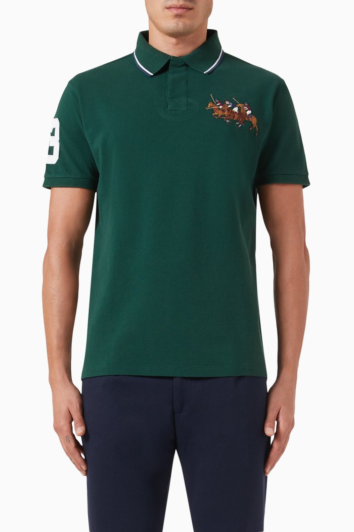 

Polo Shirt in Cotton Piqué, Green