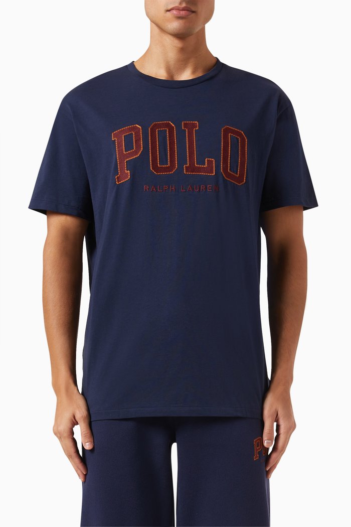 

Logo T-shirt in Cotton Jersey, Blue