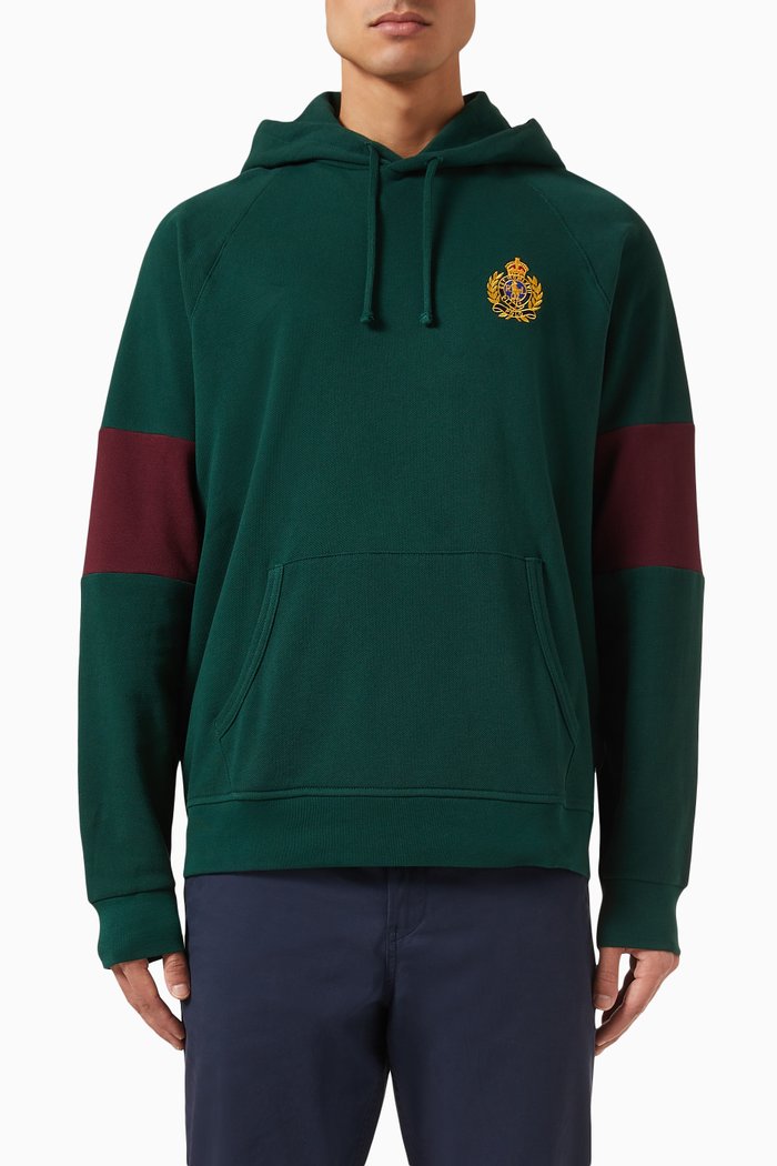 

Polo Crest Big Pony Hoodie in Cotton-blend, Green